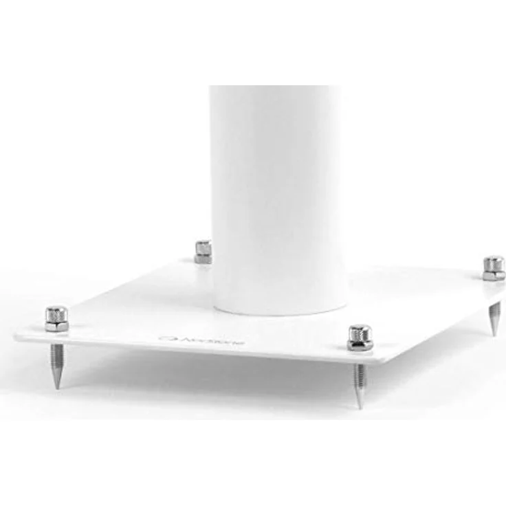 NorStone Lautsprecherständer Stylum 2 (60cm), Weiß (matt) - Stabiler Metallständer bis 50kg belastbar, Paarpreis – Bild 3
