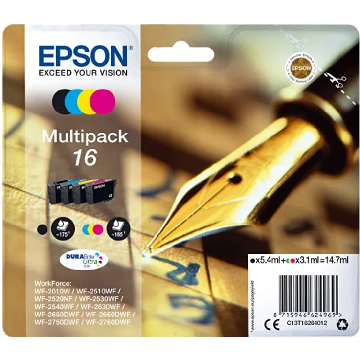 Epson C13T16264022 3.1ml 5.4ml 175Seiten 165Seiten Schwarz, Gelb Tintenpatrone – Bild 2