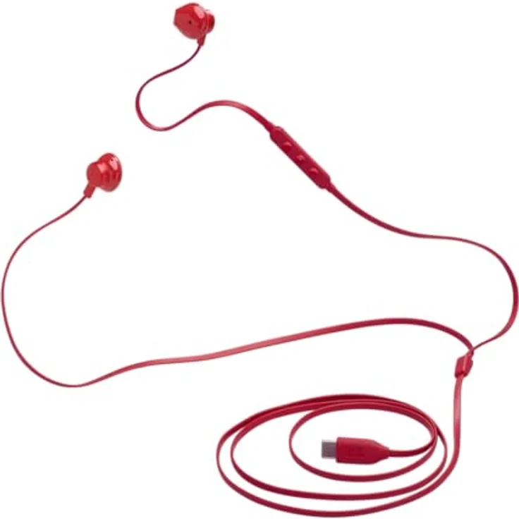 JBL Tune 305C Red USB-C Kopfhörer mit JBL Pure Bass Sound und 3-Tasten-Fernbedienung – Bild 3