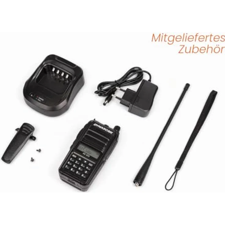 Dynascan AB-650 VHF AM Handfunkgerät, 5W mit 400 Speicherkanälen, USB-Ladefunktion und robustem Gehäuse für Luftfahrt und Drohnenpiloten – Bild 5