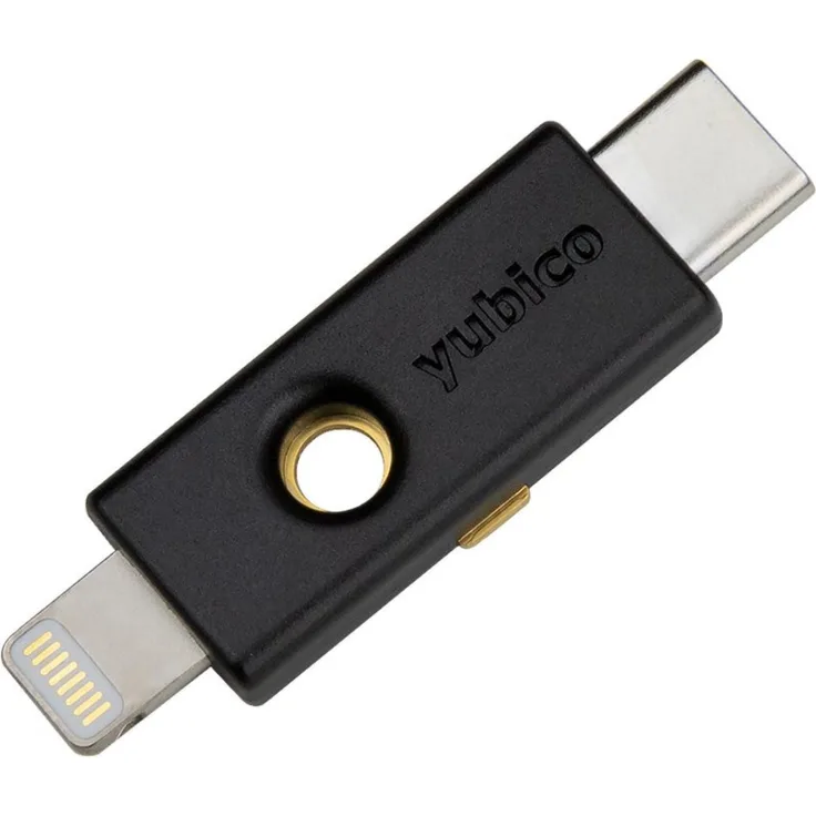 Yubico YubiKey 5Ci FIPS, USB-C Sicherheits-USB Stick, schwarz, IP68 wasserdicht, Unterstützung für mehrere Authentifizierungsprotokolle