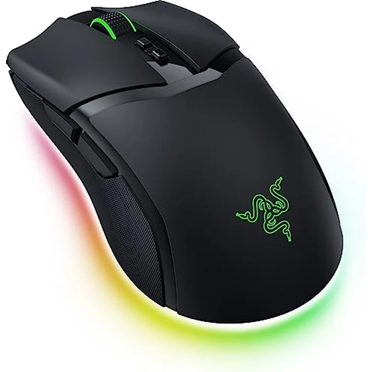 Razer Cobra Pro - Individuell anpassbare kabellose Gaming-Maus mit Razer Chroma RGB (10 Anpassbare Tasten, Chroma-Beleuchtung mit 11 Zonen, Optischer Focus Pro Sensor mit 30K) Schwarz – Bild 1