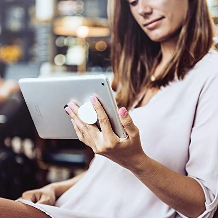 PopSockets PopGrip - Ausziehbarer Sockel und Griff für Smartphones und Tablets mit einem Austauschbarem Top - Color Burst Gloss – Bild 6