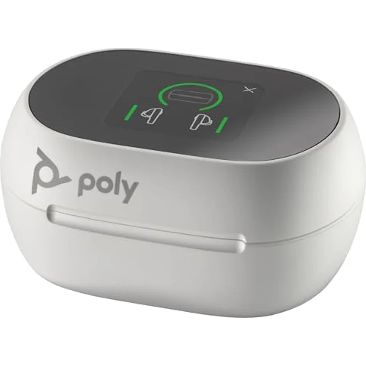 POLY oyager Free 60/60+, True Wireless In-Ear-Headset für Microsoft Teams, Weiß, Geräuschunterdrückung für Arbeit und Freizeit – Bild 4