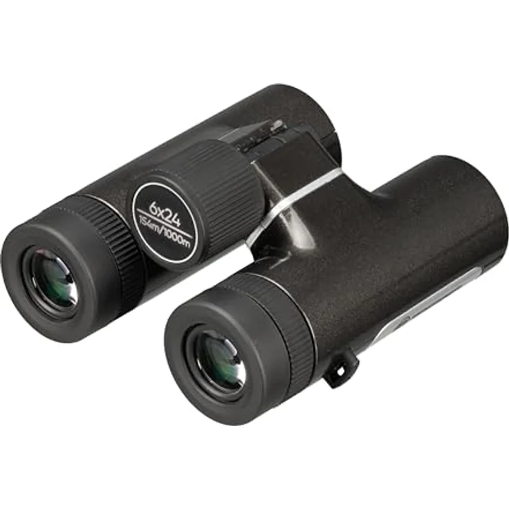 Bresser Spirit 6 x 24, Kompaktes Fernglas mit 6-facher Vergrößerung und weitem Sichtfeld, schwarz – Bild 5