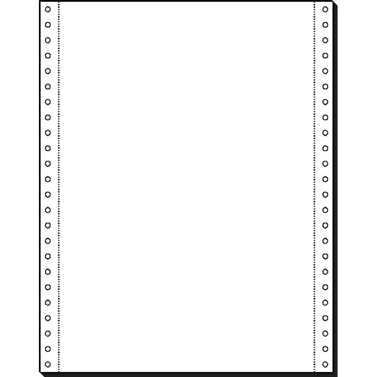 Sigel 91185 Endlospapier 1fach, 12 Zoll x 240 mm (A4 hoch), 80 g, 2000 Blatt, Druckerpapier mit ultra-feiner Microperforation, ECF, Made in Germany - Preisvergleich – Bild 1