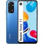 Xiaomi Redmi Note 11 Smartphone 6,43" 90Hz FHD+ AMOLED DotDisplay, 50MP Al Quad Kamera, 5000mAh (typ) Akku, Dual-SIM 4G 64GB Twilight Blue [Globale Version], Dämmerungsblau