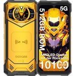 DOOGEE S200 X 5G Outdoor Smartphone, 32GB + 512GB DDR5, 6.72 Zoll FHD+ 120Hz, 100MP Kamera, IP68/69K, NFC, WiFi 6, Android 14 - Gelb