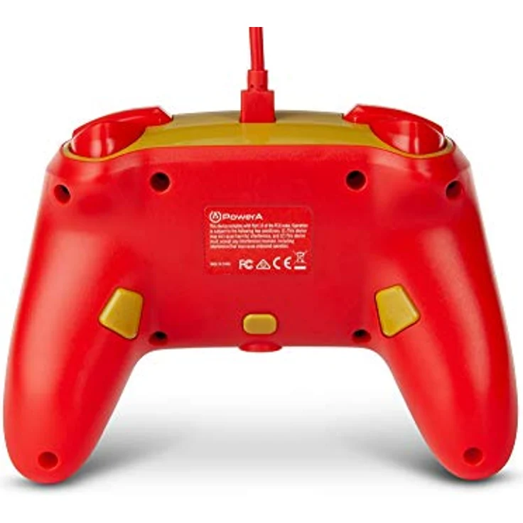 PowerA Enhanced Wired Controller - Golden Mario Rot, Gold (1516987-01) (Switch) – Bild 3