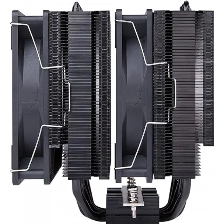 Hiditec C20 Pro, CPU-Lüfter mit 120 mm, FDB-Lager und Twin-Tower-Kühlkörper, Schwarz – Bild 3