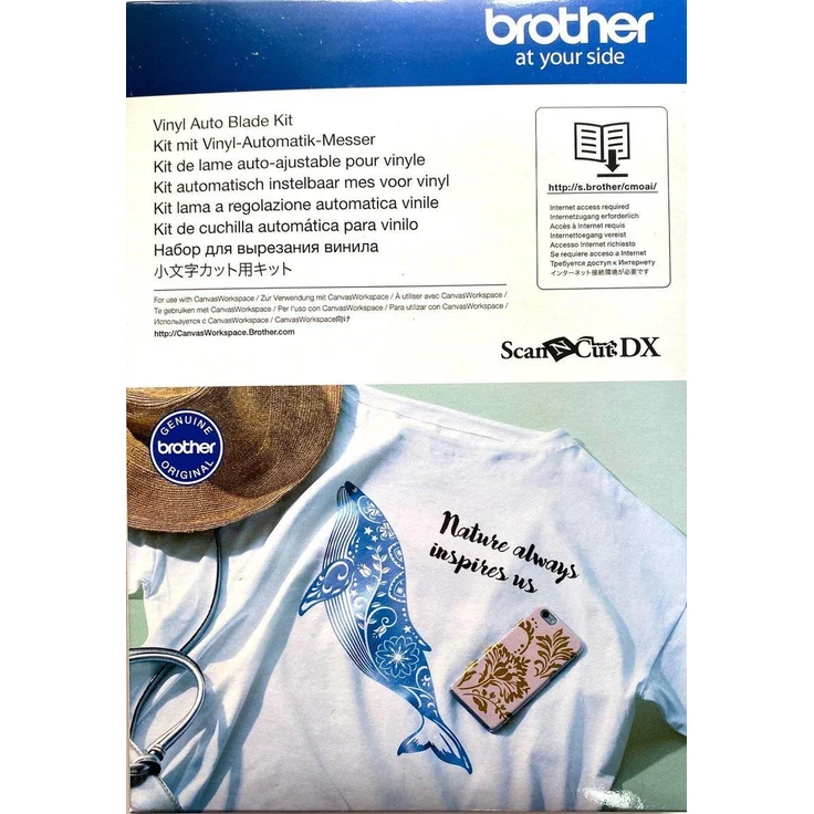 Brother CADXVBKIT1 Kit mit Vinyl Automatik-Messer für Schneideplotter, inklusive Kachelfunktion und Entgitter-Hilfsfunktion