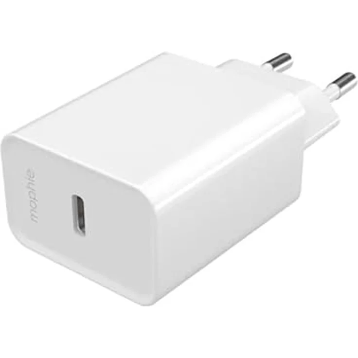 ZAGG mophie Essentials 20W 1-Port USB-C Schnellladegerät, unterstützt Power Delivery PD, EU Wandstecker für iPhone, Samsung, iPad, MacBook und andere – MagSafe optimiert, Kompaktes Design (Weiss) – Bild 2
