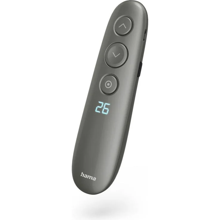Hama Spot-Pointer V2, Digitaler Presenter mit Laserpointer, Lupenfunktion, Timer und integriertem Akku, Schwarz