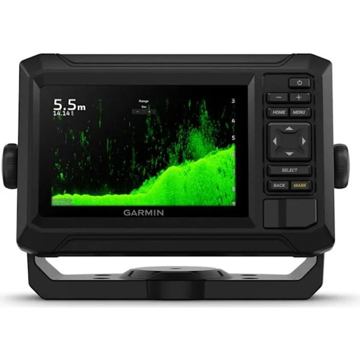 Garmin ECHOMAP UHD2 52cv, Echolot-Navigationssystem mit 5 Zoll Farbdisplay, wasserdicht, GPS und ClearVü-Technologie