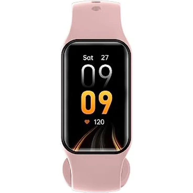 Blackview R1 Smartwatch, Sport Smartwatch mit 24 Trainingsmodi, Herzfrequenz- und Schlafmonitor, wasserdicht IP68, rosa Armband