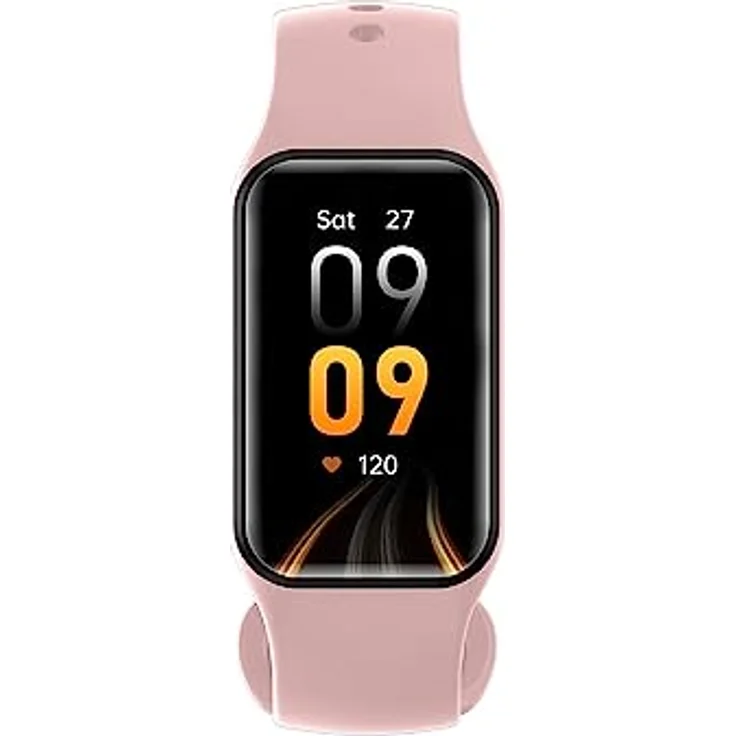 Blackview R1 Smartwatch, Sport Smartwatch mit 24 Trainingsmodi, Herzfrequenz- und Schlafmonitor, wasserdicht IP68, rosa Armband – Bild 1