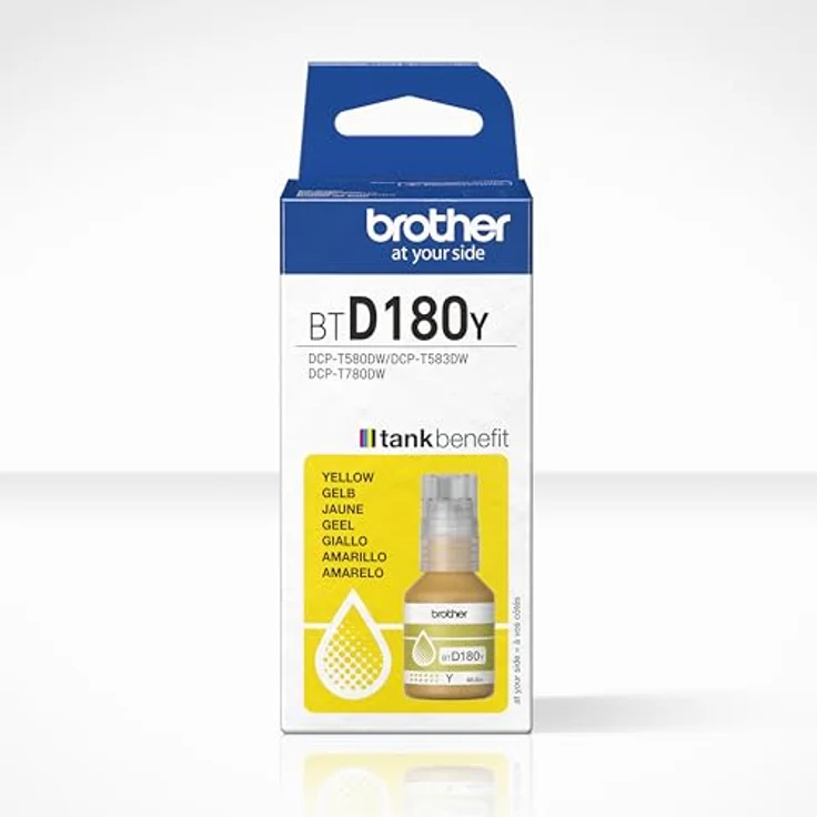 Brother BTD180Y, Tintenflasche gelb für Tintenstrahldrucker, Nachfülltinte für bis zu 5000 Seiten – Bild 3