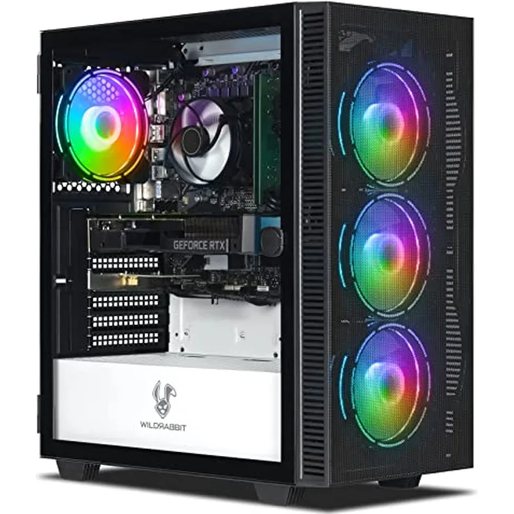 Ankermann Business V3, Desktop-PC mit Intel Core i5-12400F, Nvidia GeForce RTX 3050 6GB, 16GB DDR5 RAM, 1TB NVMe SSD, Windows 11, WLAN & Bluetooth, RGB Gehäuse
