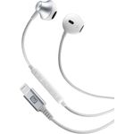 Cellularline Earphones Stunt für Apple iPhone White In-Ear Kopfhörer mit Lightning-Anschluss