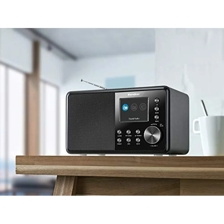 Karcher DAB 3000 Digitalradio (DAB+ / UKW-RDS, AUX-IN, Wecker mit Dual-Alarm) schwarz – Bild 5