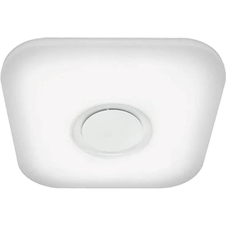 Trango 3099 dimmbare 24 Watt LED-Deckenleuchte inkl. Bluetooth-Lautsprecher & RGB-Ambientebeleuchtung, Sternenhimmel-Effekt, weiß – Bild 1