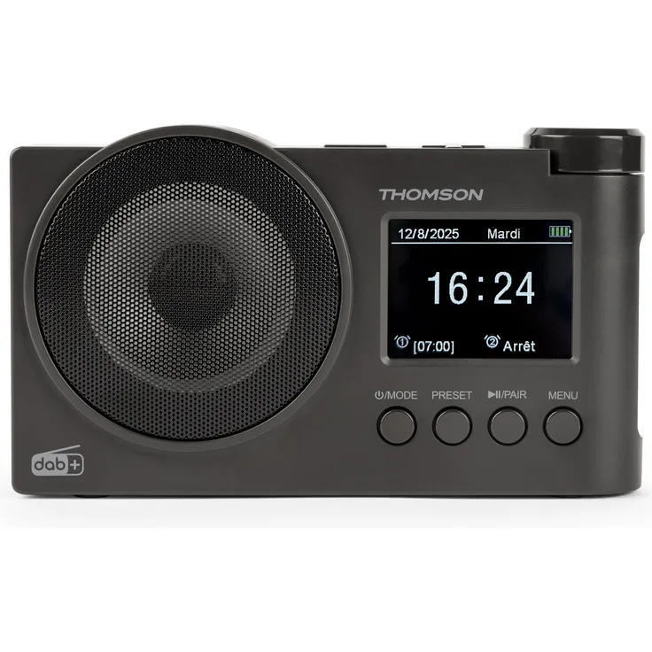 Thomson RT400DABBTBK, DAB+ Digitales Radio mit Bluetooth, 30 Speicherplätzen, schwarz
