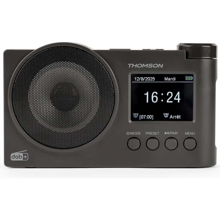 Thomson RT400DABBTBK, DAB+ Digitales Radio mit Bluetooth, 30 Speicherplätzen, schwarz