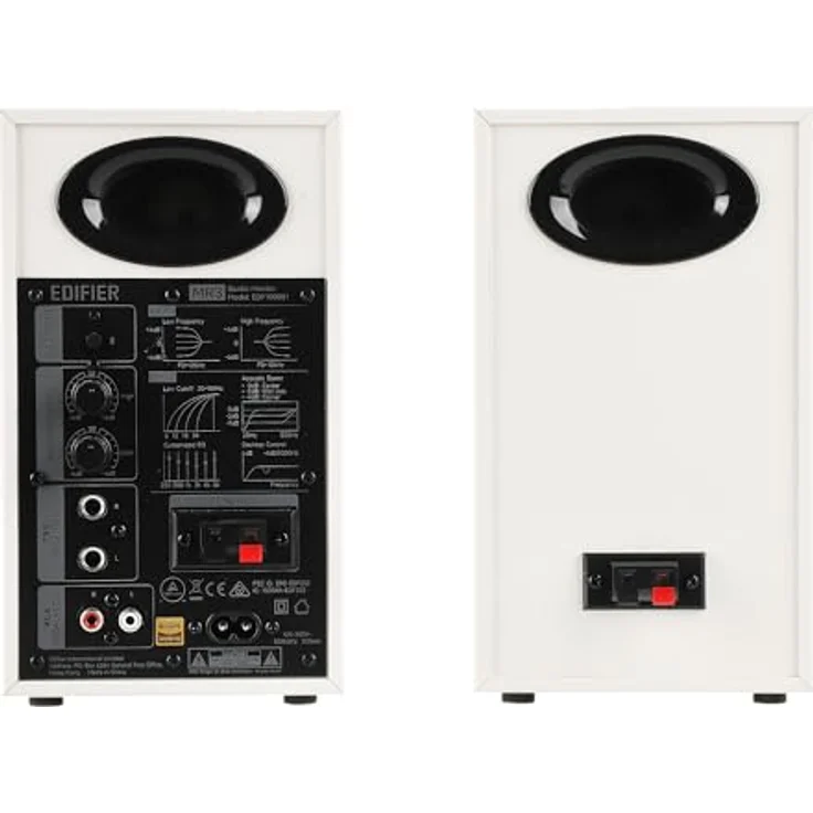 Edifier MR3 Kompakter Studio-Lautsprecher 2.0, Hi-Res Audio, Bluetooth V5.4, RCA, AUX, Mobile App, 2 x 18 W, Weiß – Bild 4