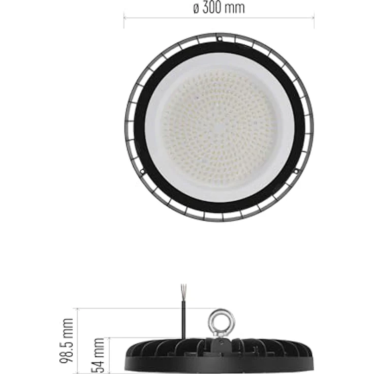 EMOS LED Hallenstrahler CORUS 225 W, Hochleistungs-Industrielampe mit 27.000 lm, Neutralweiß 4000K, IP65 wasserdicht, 110° Abstrahlwinkel – Bild 2