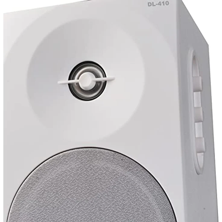 Woxter Dynamic Line 410 White - 2.0 Stereo-Lautsprecher (angetrieben mit 150W Leistung, Holz, 4, Woofer, 2 Hochtöner, 3,5 mm, RCA, Bassreflex-Control (Lautstärke, Höhen, Bass), weiß – Bild 8