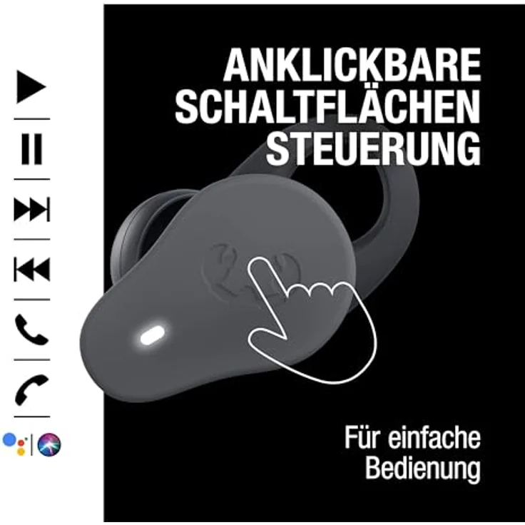 Fresh 'n Rebel Bluetooth®-Ohrhörer "Twins Rush mit Hybrid ANC", TWS Sport, Storm Grey - In-Ear Kopfhörer – Bild 8