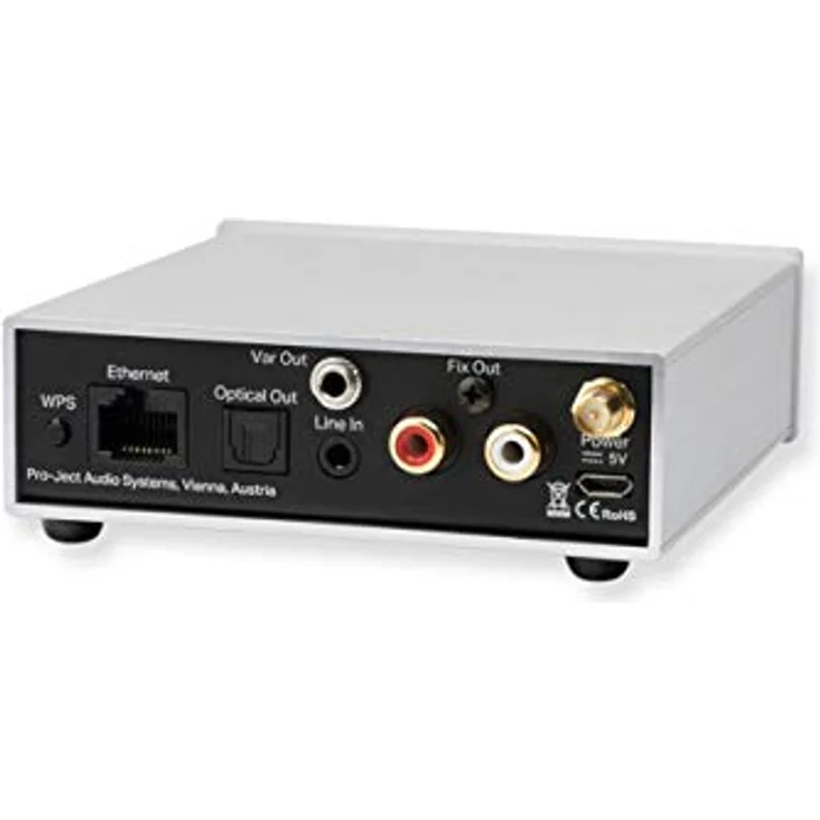PROJECT Stream Box S2, silber Netzwerkplayer mit 24/192 Streaming, ESS9023 DAC, Multi-room und Unterstützung für Spotify, TIDAL, DLNA – Bild 2