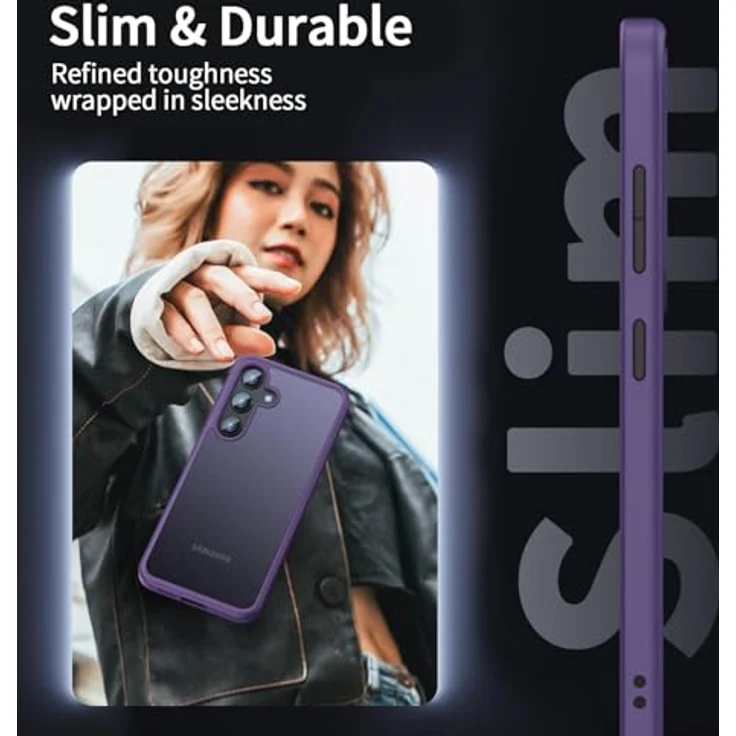 U Ultimate24Style Premium Hülle für Samsung Galaxy S24 – Robust, stoßfest, Airbag-Technologie, kratzfest, griffig, lila – Bild 5