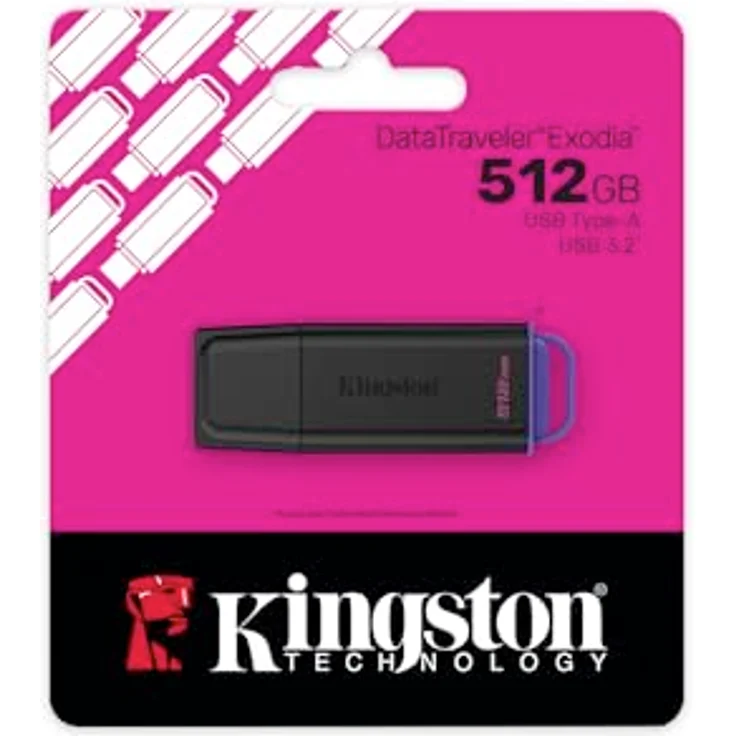 Kingston DataTraveler Exodia Flash-Laufwerk, 512 GB, USB 3.2 Gen 1, praktische Kappe zum Schutz des Steckers – Bild 3
