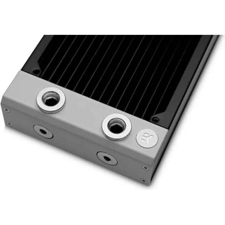 EK Quan.Surface P360M bk | 3831109838419, Oberflächen-Heizkörper mit 44mm Dicke und 5 Gewindeanschlüssen, Kupferlamellen mit 18 FPI Dichte – Bild 2