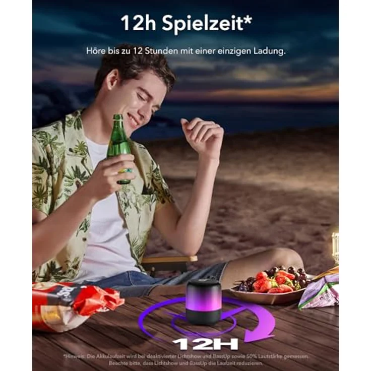 Anker Glow Mini Black (12 h), Bluetooth Lautsprecher – Bild 4