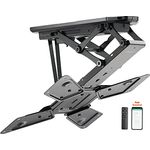 EasyLife EL-DHM-55S TV Deckenhalterung schwenkbar, elektrisch + Smart Home Integration, VESA bis 400x400, 23-55 Zoll + 30kg - Schwarz