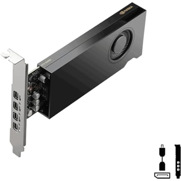 PNY Quadro RTX 2000E Ada, 16 GB GDDR6 Grafikkarte mit Multi-Display-Unterstützung und fortschrittlichen Videofunktionen – Bild 2