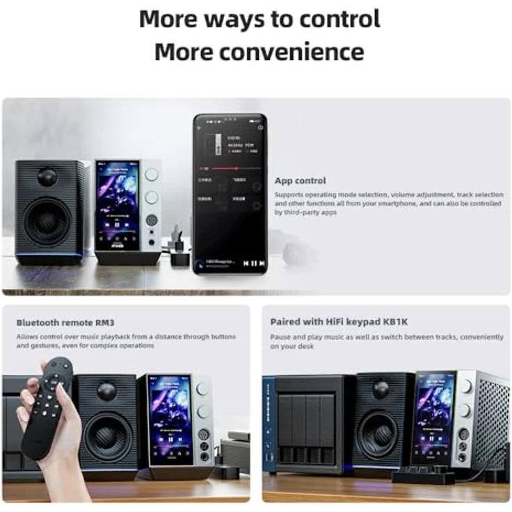 FiiO R9, All-in-One Audioplayer und Kopfhörerverstärker mit 8-Kanal DACs, Bluetooth, WLAN und 6-Zoll-Full-HD-Display, Weiss – Bild 11