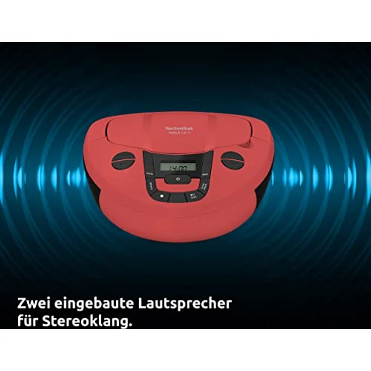 TechniSat Viola CD-1 - tragbarer Stereo CD-Player, Boombox mit Tragegriff, Bluetooth, 2 x 1 Watt – Bild 7