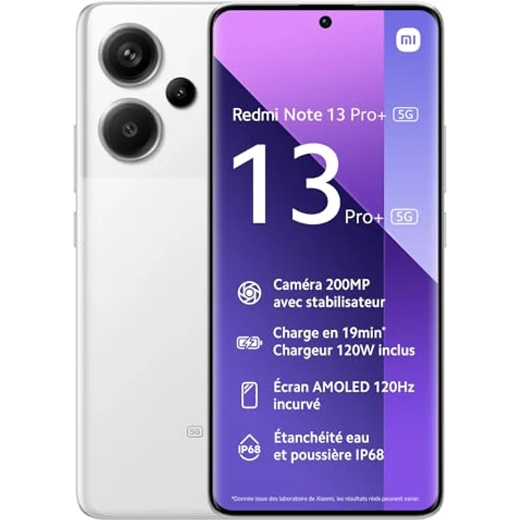 Xiaomi Redmi Note 13 Pro+ 5G 512GB, 12GB, Weiß – Bild 1