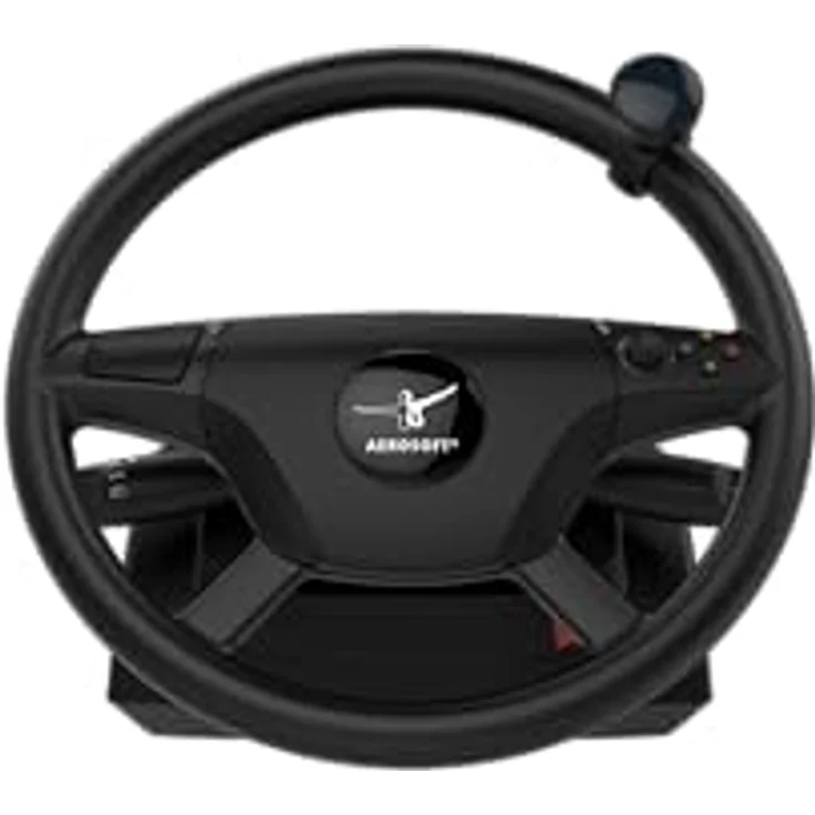 Aerosoft Games Truck & Bus Steering Wheel System, PC-Simulation Lenkrad mit realistischem Force-Feedback und 3er Pedalerie – Bild 2