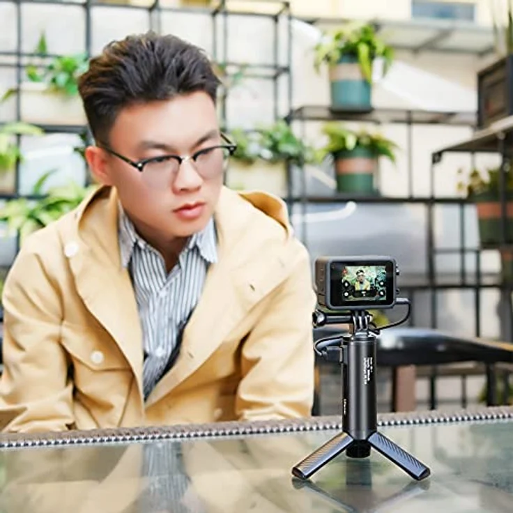 Ulanzi BG-4 Mini-Dreibeinstativ, Metall Schwarz mit integrierter Powerbank-Funktion und 12,6 cm verstellbarer Länge – Bild 7