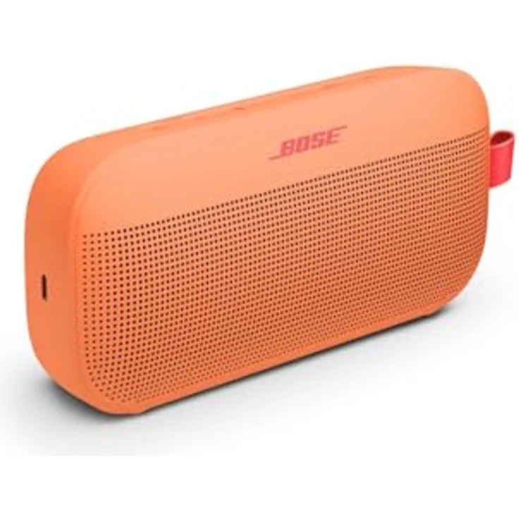 Bose SoundLink Flex Tragbarer Bluetooth Lautsprecher (2. Gen.), wasserdicht und staubdicht, 12 Stunden Akku, naturgetreuer Klang, Pfirsichfarbener Sonnenuntergang – Bild 5
