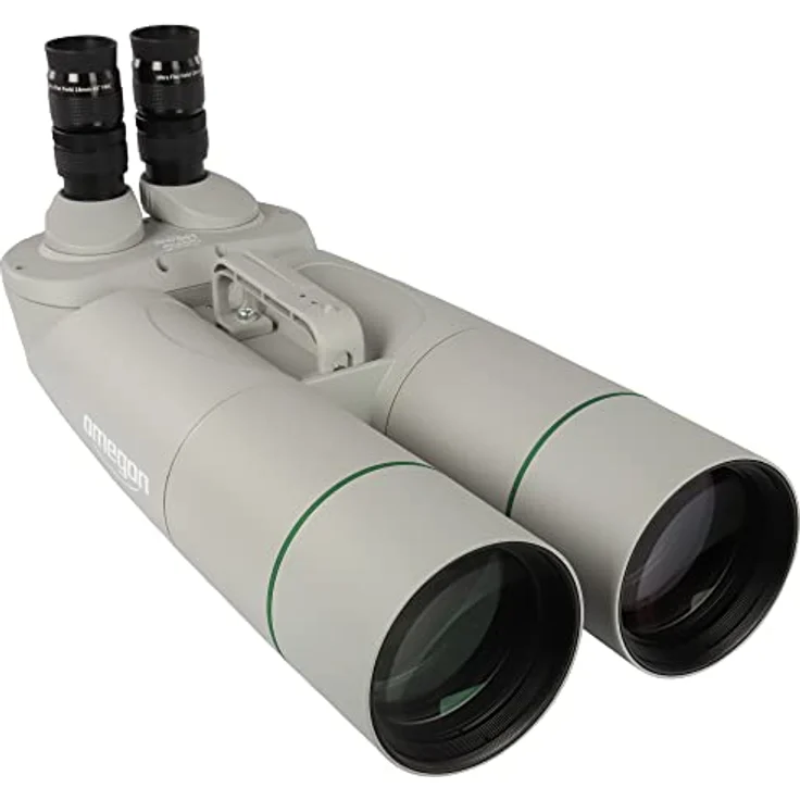 Omegon Brightsky 30x100 Fernglas mit 90° Einblick, wasserdicht, leichtes Magnesium-Gehäuse und Weitwinkel-Okulare – Bild 5