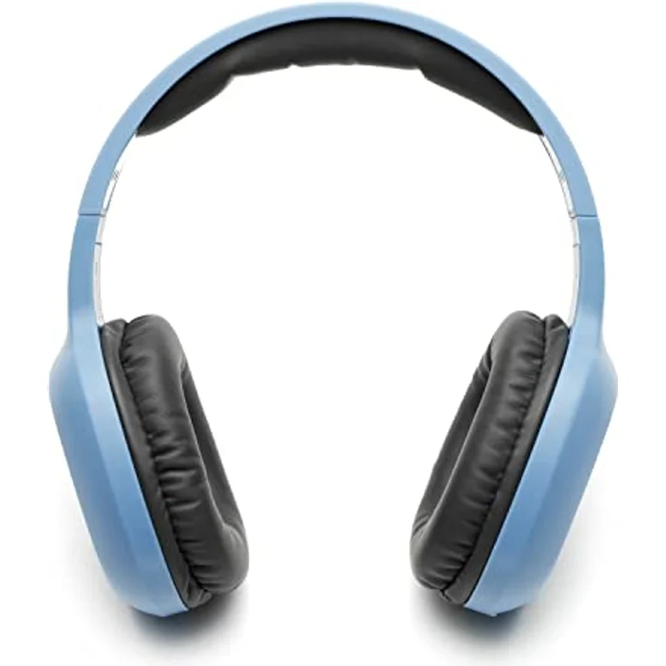 Music Sound | Bluetooth Kopfhörer Basic | Ohrmuschel-Bluetooth-Kopfhörer mit Ausziehbarem Kopfband – 8 Stunden Akkulaufzeit – 2 Stunden Ladezeit – LED-Anzeige und AUX-Eingang – Farbe Blau – Bild 2