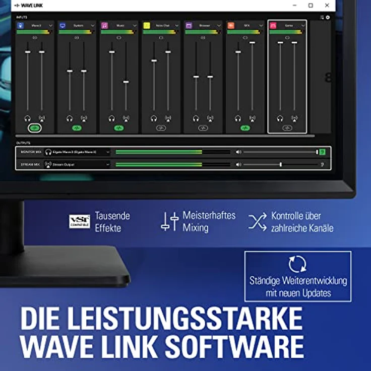 Elgato Wave:3 White - Professionelles USB-Kondensatormikrofon für Streaming, Podcasts, Gaming und Homeoffice, gratis Mixing-Software, Soundeffekt-Plugins, Anti-Verzerrung, Plug & Play, für Mac/PC – Bild 5