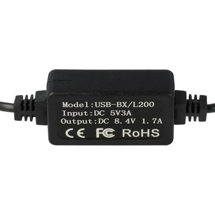 vhbw USB-Ladekabel für Sony DCR SR30, 170 cm lang, schwarz, zum gleichzeitigen Laden und Filmen – Bild 5