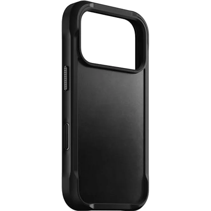 NOMAD Rugged Leather Case für iPhone 17 Pro, MagSafe-kompatible Schutzhülle aus Polycarbonat mit TPU-Bumper und matte PET-Rückseite, Black Horween – Bild 4