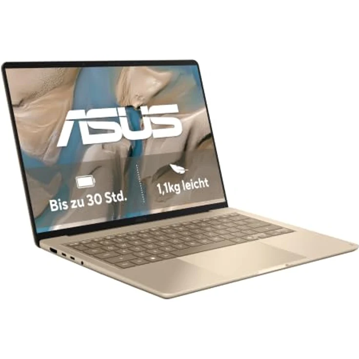 ASUS Zenbook 14 Beige UX3480QA-U1157W, 14 Zoll OLED Laptop mit Snapdragon X1, 16 GB RAM, 512 GB SSD, Windows 11 Home – Bild 2
